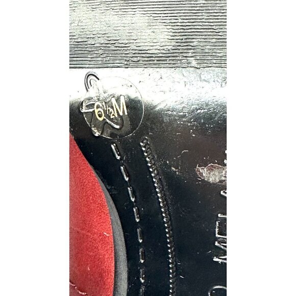 Antonio Melani Shoe Boot 6.5 Red Leather Tooled Western Bootie Heel Womens - Picture 10 of 12